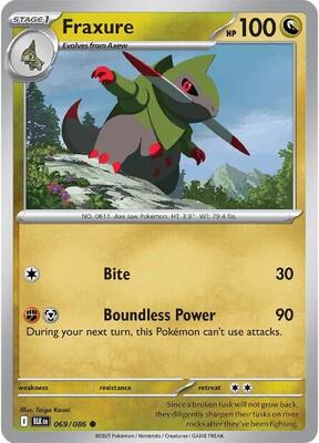 Fraxure card from SV: Black Bolt