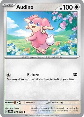 Audino - 074/086 card from SV: Black Bolt