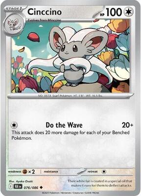 Cinccino card from SV: Black Bolt
