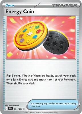 Energy Coin card from SV: Black Bolt