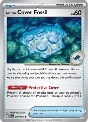 Antique Cover Fossil card from SV: Black Bolt