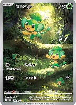 Pansage - 089/086 card from SV: Black Bolt