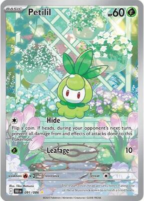 Petilil - 091/086 card from SV: Black Bolt
