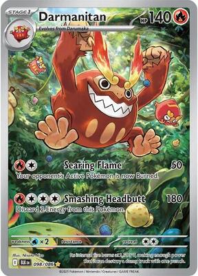 Darmanitan - 098/086 card from SV: Black Bolt