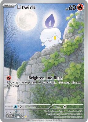 Litwick - 101/086 card from SV: White Flare