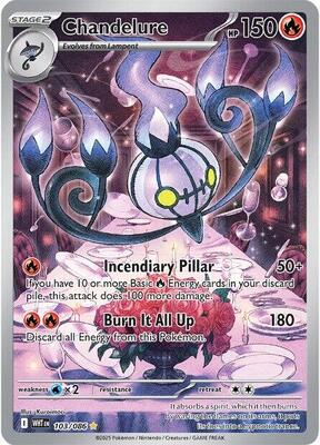 Chandelure - 103/086 card from SV: White Flare