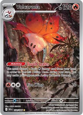Volcarona - 100/086 card from SV: Black Bolt