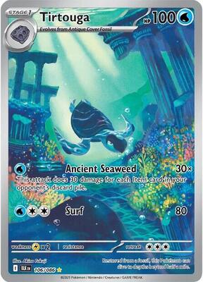Tirtouga - 106/086 card from SV: Black Bolt