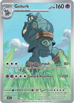 Golurk - 123/086 card from SV: Black Bolt