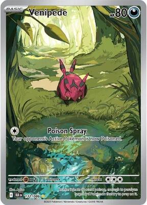 Venipede - 132/086 card from SV: Black Bolt