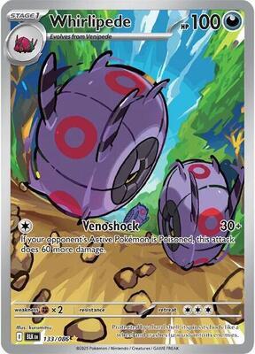Whirlipede - 133/086 card from SV: Black Bolt