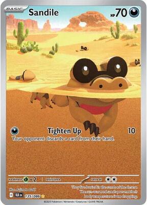 Sandile - 135/086 card from SV: Black Bolt