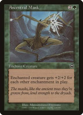 Ancestral Mask card from Mercadian Masques