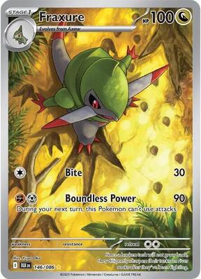 Fraxure - 146/086 card from SV: Black Bolt