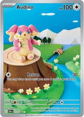Audino - 151/086 card from SV: Black Bolt