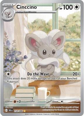 Cinccino - 153/086 card from SV: Black Bolt