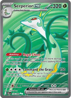 Serperior ex - 156/086 card from SV: Black Bolt