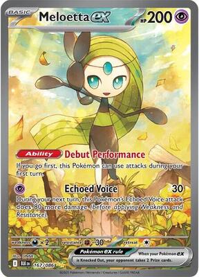 Meloetta ex - 167/086 card from SV: Black Bolt