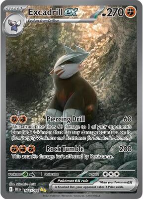 Excadrill ex - 168/086 card from SV: Black Bolt