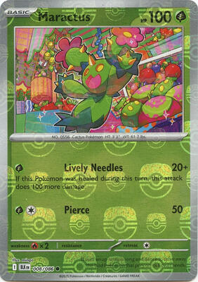 Maractus (Master Ball Pattern) card from SV: Black Bolt