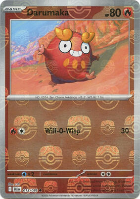 Darumaka (Master Ball Pattern) card from SV: Black Bolt