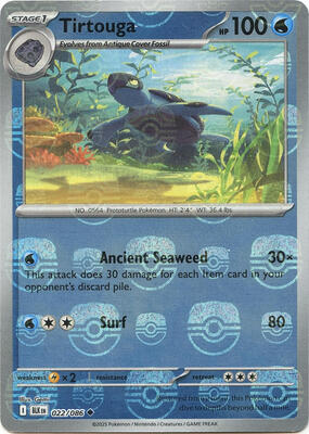 Tirtouga (Master Ball Pattern) card from SV: Black Bolt