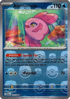Alomomola (Master Ball Pattern) card from SV: Black Bolt