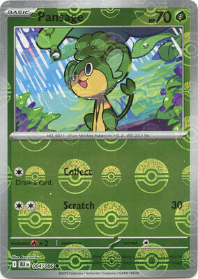 Pansage (Poke Ball Pattern) card from SV: Black Bolt