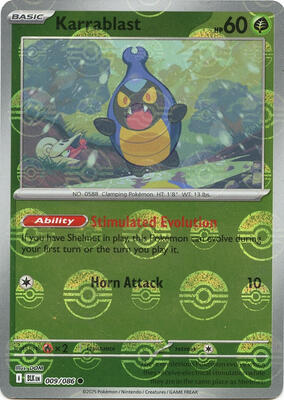 Karrablast (Poke Ball Pattern) card from SV: Black Bolt