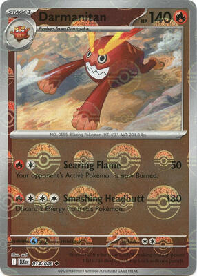 Darmanitan (Poke Ball Pattern) card from SV: Black Bolt