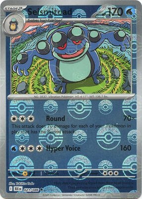 Seismitoad (Poke Ball Pattern) card from SV: Black Bolt