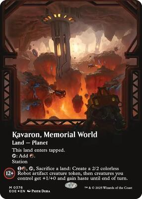 Kavaron, Memorial World (Borderless) (Galaxy Foil) card from Edge of Eternities