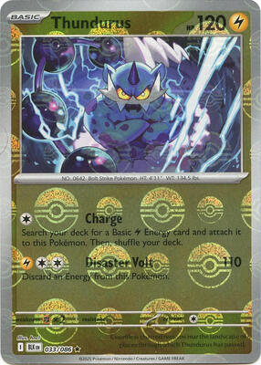 Thundurus (Poke Ball Pattern) card from SV: Black Bolt