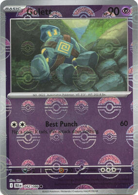 Golett (Poke Ball Pattern) card from SV: Black Bolt