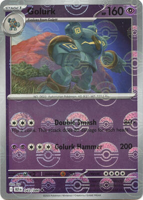 Golurk (Poke Ball Pattern) card from SV: Black Bolt