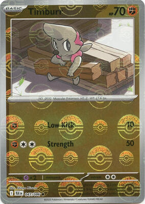 Timburr (Poke Ball Pattern) card from SV: Black Bolt