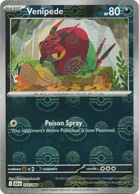 Venipede (Poke Ball Pattern) card from SV: Black Bolt