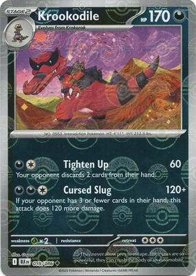Krookodile (Poke Ball Pattern) card from SV: Black Bolt