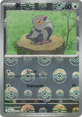 Pidove (Poke Ball Pattern) card from SV: Black Bolt