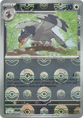Tranquill (Poke Ball Pattern) card from SV: Black Bolt