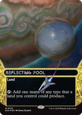 Reflecting Pool (0126) (Borderless) (Galaxy Foil) card from Edge of Eternities: Stellar Sights