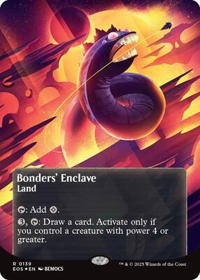 Bonders' Enclave (0139) (Borderless) (Galaxy Foil) card from Edge of Eternities: Stellar Sights