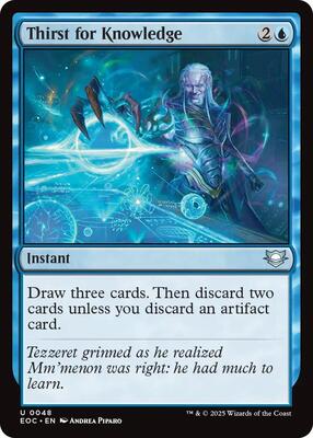 Thirst for Knowledge card from Commander: Edge of Eternities