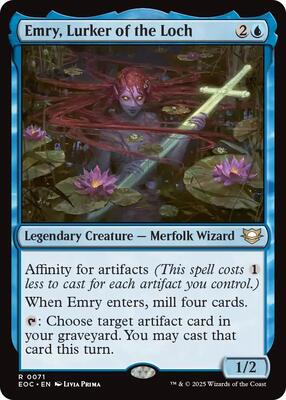 Emry, Lurker of the Loch card from Commander: Edge of Eternities