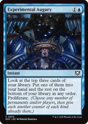 Experimental Augury card from Commander: Edge of Eternities