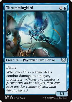 Thrummingbird card from Commander: Edge of Eternities