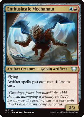 Enthusiastic Mechanaut card from Commander: Edge of Eternities