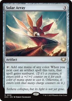 Solar Array card from Commander: Edge of Eternities