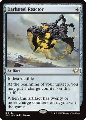 Darksteel Reactor card from Commander: Edge of Eternities