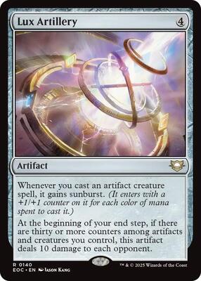 Lux Artillery card from Commander: Edge of Eternities